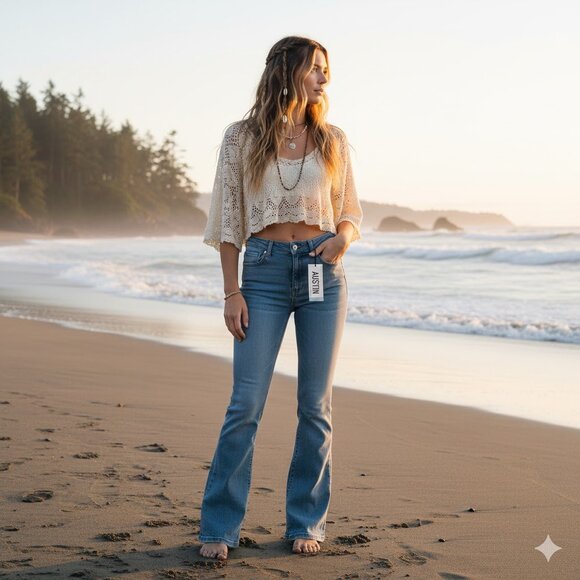 refuge Denim - New With Tags AUSTIN Size 13 Ladies Flared Leg Jeans